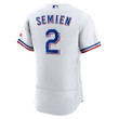 Men's Marcus Semien Texas Rangers Home Authentic Player Jersey - White