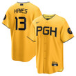 Men's Ke'Bryan Hayes Pittsburgh Pirates 2023 City Connect Replica Player Jersey - Gold