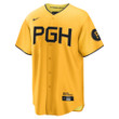 Men's Ke'Bryan Hayes Pittsburgh Pirates 2023 City Connect Replica Player Jersey - Gold