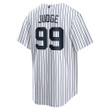 Men's Aaron Judge New York Yankees Home Replica Player Name Jersey - White