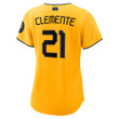 Roberto Clemente Pittsburgh Pirates Women's 2023 City Connect Replica Player Jersey - Gold