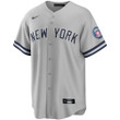 Men's Derek Jeter New York Yankees 2020 Hall of Fame Induction Road Replica Player Name Jersey - Gray