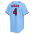 Men's Yadier Molina St. Louis Cardinals Alternate Replica Player Name Jersey - Light Blue