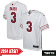 Budda Baker No 3 Youth's White Arizona Cardinals 2024 Game Jersey