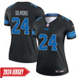 Steven Gilmore No 24 Woman's Detroit Lions 2nd Alternate Vapor F.U.S.E. Limited 2024 Jersey – Black