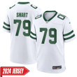 Tanzel Smart No 79 Men's New York Jets Legacy White Home Game 2024 Jersey