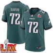 Moro Ojomo No 72 Men Super Bowl LIX Philadelphia Eagles Home Game 2025 Jersey- Replica