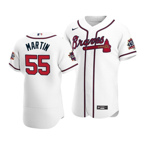 Atlanta Braves Chris Martin #55 2021 MLB All-Star Game Patch HomeWhite Jersey