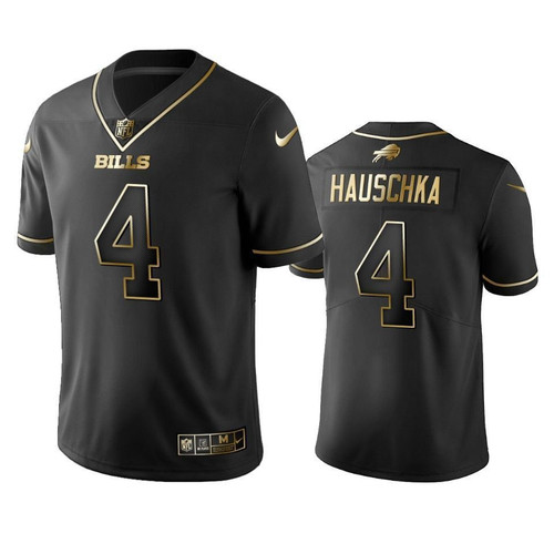 Buffalo Bills Steven Hauschka Black Golden Edition 2019 Vapor Untouchable Limited- Men's Jersey