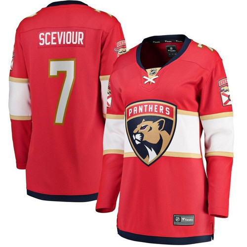 Colton Sceviour Florida Panthers Wairaiders Women's Home Breakaway Player- Red Jersey