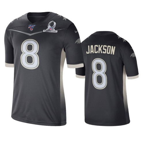 Baltimore Ravens Lamar Jackson Anthracite AFC 2020 Pro Bowl Game Jersey