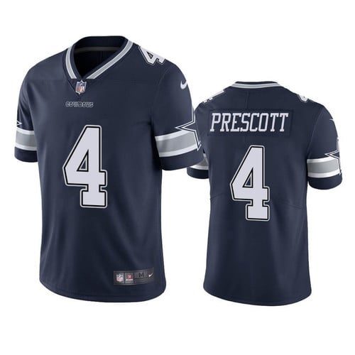 Dallas Cowboys Dak Prescott Navy Vapor Untouchable Limited Jersey