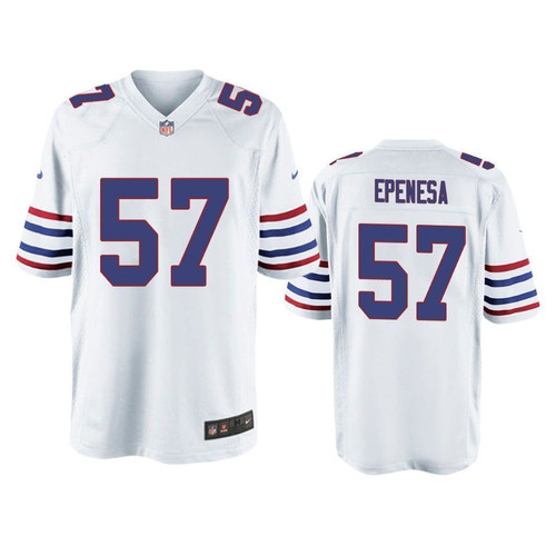 Buffalo Bills A.J. Epenesa White 2020 Draft Alternate Game Jersey