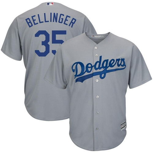 Cody Bellinger Los Angeles Dodgers Majestic Cool Base Player Replica- Gray Jersey