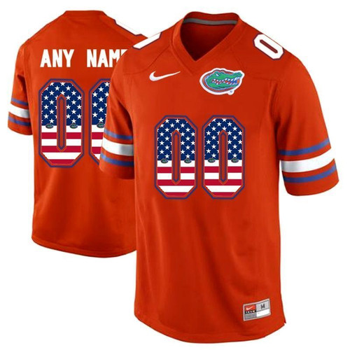 Men Florida Gators Orange Custom College Football Limited Jersey