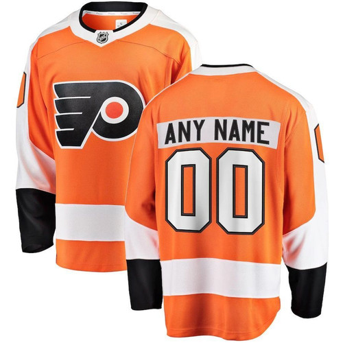 Men's Philadelphia Flyers Wairaiders Home Breakaway Custom Jersey - Orange