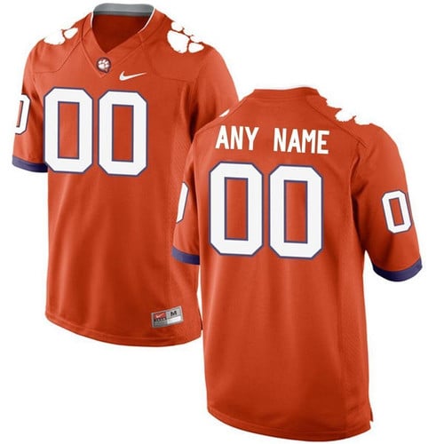 Male Clemson Tigers Orange College Limited Football Customized Jersey