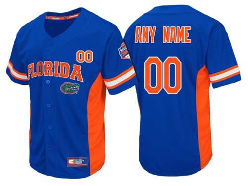 Men Florida Gators Royal Custom Baseball Jersey , Baseball Uniform