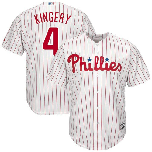 Scott Kingery Philadelphia Phillies Majestic Official Cool Base Player Jersey - White , MLB Jersey