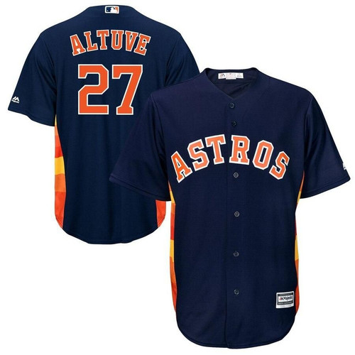 Jose Altuve Houston Astros Majestic Big And Tall Cool Base Player Jersey - Navy , MLB Jersey