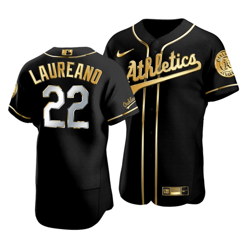 Men's Oakland Athletics Ramon Laureano #22 Golden Edition Black  Jersey , MLB Jersey