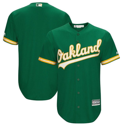 Oakland Athletics Majestic Big And Tall Cool Base Team Jersey - Green , MLB Jersey
