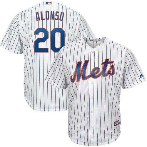 Pete Alonso New York Mets Majestic Home Official Cool Base Player Jersey - White , MLB Jersey