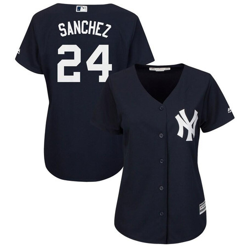 Gary Sanchez New York Yankees Majestic Women's Fashion Cool Base Player Jersey - Navy , MLB Jersey
