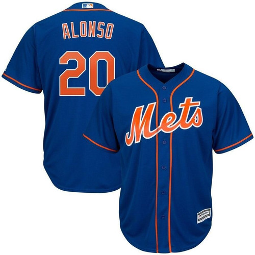 Pete Alonso New York Mets Majestic Big And Tall Cool Base Player Jersey - Royal , MLB Jersey