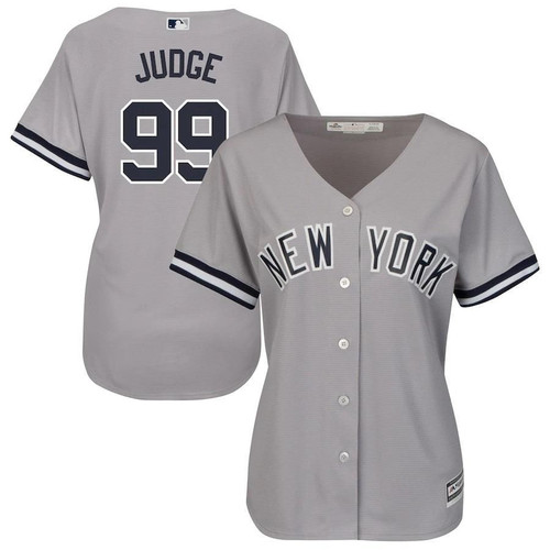 Aaron Judge New York Yankees Majestic Women's Road Cool Base Replica Player Jersey - Gray , MLB Jersey
