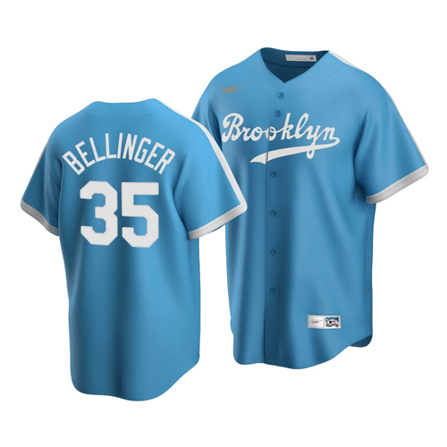La Dodgers Jersey 2023, Men's Los Angeles Dodgers Cody Bellinger #35 Cooperstown Collection Light Blue Alternate Jersey , MLB Jersey
