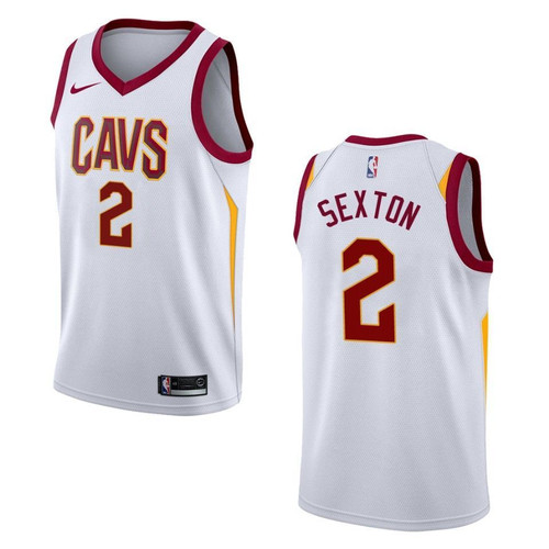 Men's Cleveland Cavaliers #2 Collin Sexton Association Swingman Jersey - White , Basketball Jersey