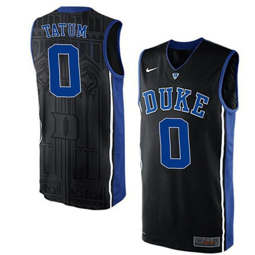 Male Duke Blue Devils Black Jayson Tatum College Basketball Jersey