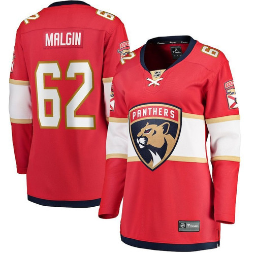 Denis Malgin Florida Panthers Wairaiders Women's Home Breakaway Player Jersey - Red , NHL Jersey, Hockey Jerseys