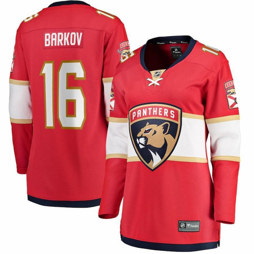 Aleksander Barkov Florida Panthers Wairaiders Women's Home Breakaway Player Jersey - Red , NHL Jersey, Hockey Jerseys