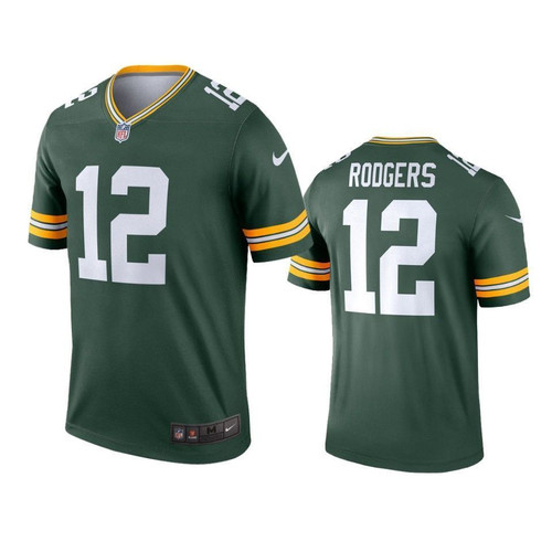 Green Bay Packers Aaron Rodgers Green Legend Jersey