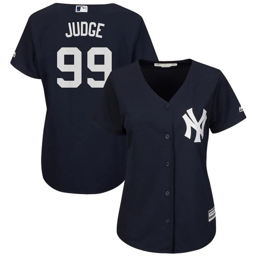 Aaron Judge New York Yankees Majestic Women's Fashion Cool Base Player Jersey - Navy