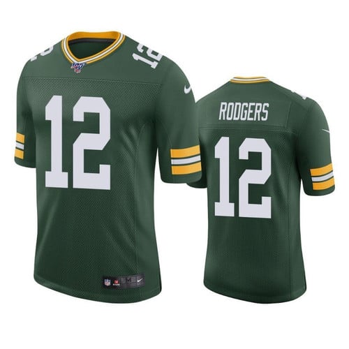 Green Bay Packers Aaron Rodgers Green 100th Season Vapor Limited Jersey