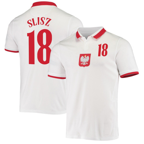 Poland National Team Slisz #18 2021 Home Jersey , Football Jersey , Football Jersey