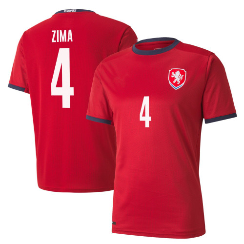 Czech Republic National Team Zima #4 2021 Home Jersey , Football Jersey , Football Jersey