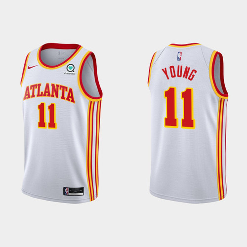 ATLANTA HAWKS TRAE YOUNG NO. 11 JERSEY WHITE ASSOCIATION EDITION - YOUTH