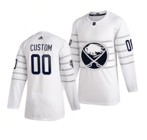 Men's Buffalo Sabres Custom 00 2020 NHL All-Star Game   White Jersey