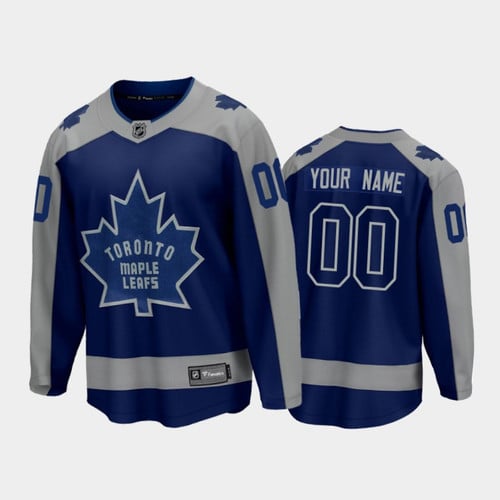 Youth's Toronto Maple Leafs Custom #00 Special Edition Blue 2021 Jersey