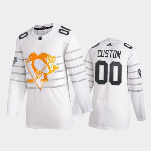 Pittsburgh Penguins Custom #00 2020 NHL All-Star Game  White Jersey - Men