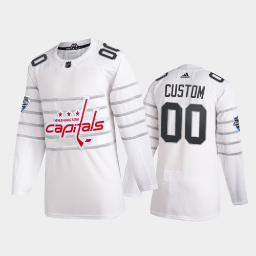 Men's Washington Capitals Custom #00 2020 NHL All-Star Game  White Jersey