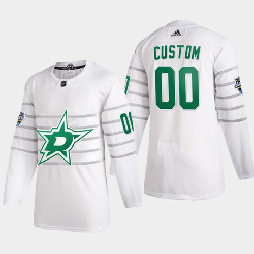 Men's Dallas Stars Custom #00 2020 NHL All-Star Game White  Jersey