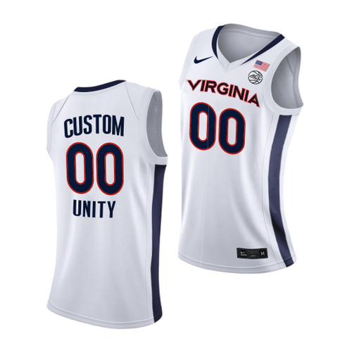 Virginia Cavaliers Custom White 2021 Unity New Brand Jersey Men