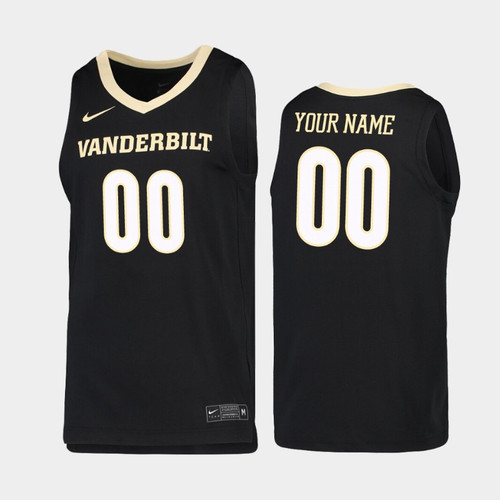 Vanderbilt Commodores Custom Black 2019-20 Replica College Basketball Jersey