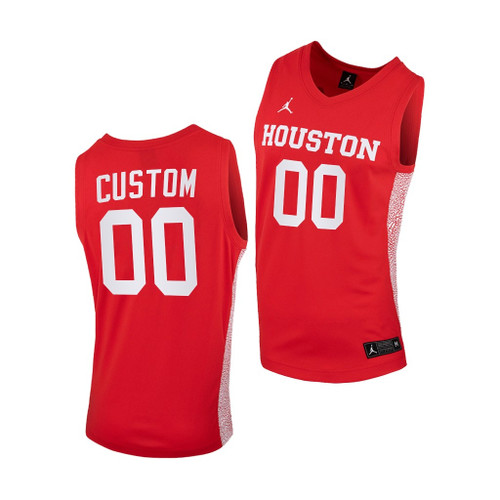 Houston Cougars Custom Red 2020-21 Replica College Basketball Jersey