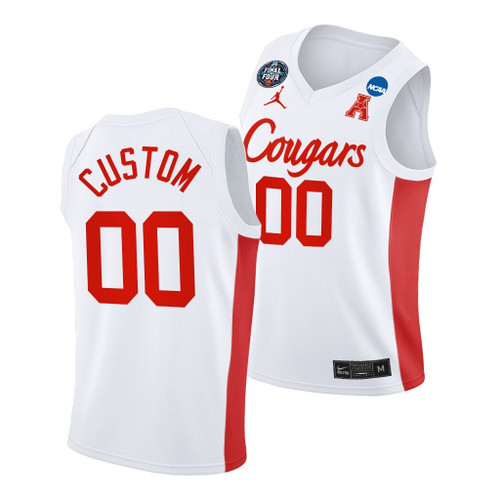 Houston Cougars Custom 2021 March Madness Final Four White Classic Jersey